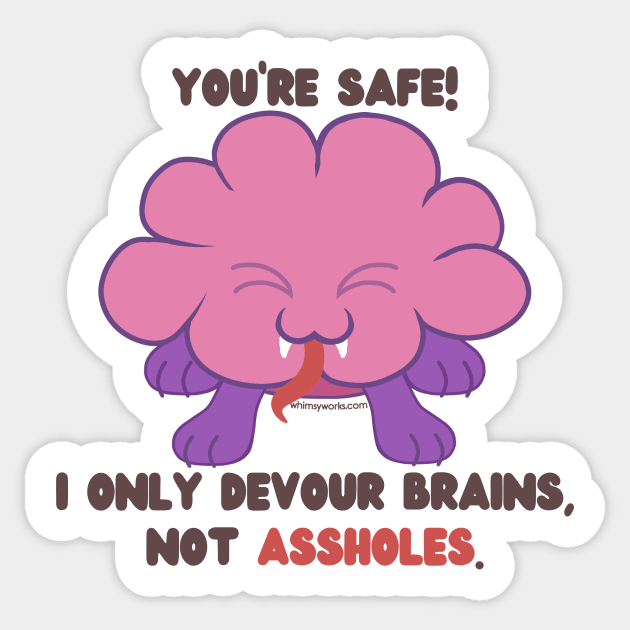 You're Safe! Intellect Devourer // D20 Sticker by whimsyworks